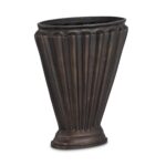 Jade Vase Antique Brass Cast Aluminum 7 Jade Vase Antique Brass Cast Aluminum QK-1036-51 QK 1036 51 Jade diagR shadsilo