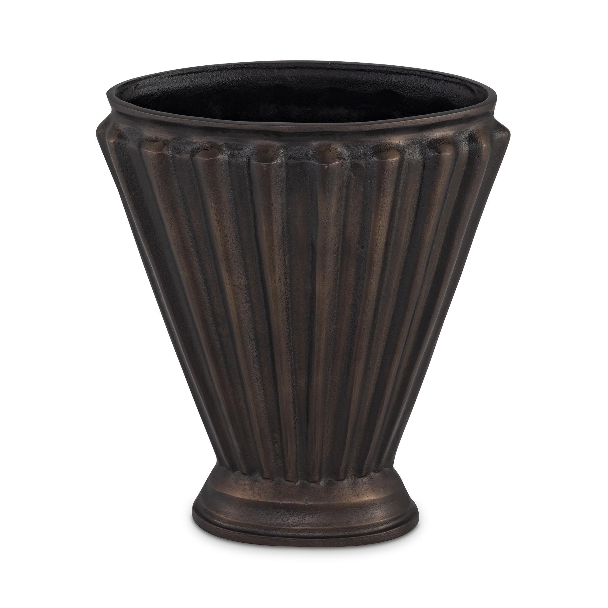 Jade Vase Antique Brass Cast Aluminum 1 Jade Vase Antique Brass Cast Aluminum