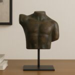 Victor Cast Aluminum Sculpture Dark Green Patina QK-1039-01 QK 1039 01 10