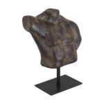 Victor Cast Aluminum Sculpture Dark Green Patina QK-1039-01 QK 1039 01 Victor diagR shadsilo