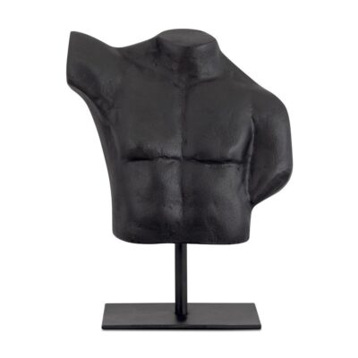 Victor Cast Alumiinum Sculpture Aged Black