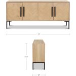 Fishbone Sideboard Natural 5 Fishbone Sideboard Natural QM-1003-24 QM 1003 24 70 dim