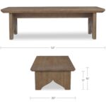 Lake Coffee Table Brown QM-1011-03 QM 1011 03 70 dim