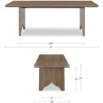 Lake Dining Table Brown QM-1015-03-0 QM 1015 03 0 70 dim