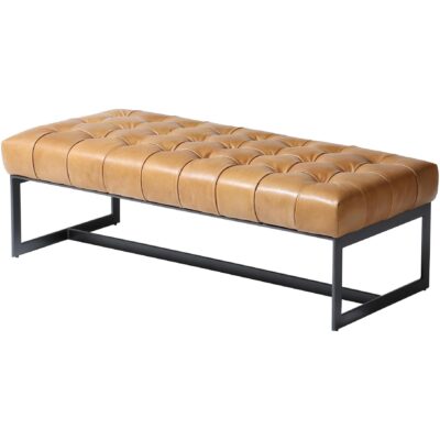 Wyatt Leather Bench Tan
