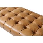 Wyatt Leather Bench Tan QN-1002-40 QN 1002 40 03