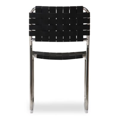 Moma Stainless Steel Dining Chair -Set Of Two QN-1033-02 QN 1033 02 Moma back silo