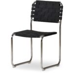 Moma Stainless Steel Dining Chair - Set of Two QN-1033-02 QN 1033 02 Moma diagL silo