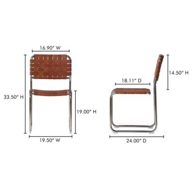 Moma Stainless Steel Dining Chair-Set Of Two QN-1033-03 QN 1033 03 70