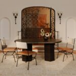 Posta Dining Chair Brown Leather QN-1034-37 QN 1034 37 00