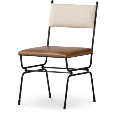 Posta Dining Chair Brown Leather