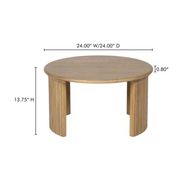 Penny Small Coffee Table Natural QO-1011-24 QO 1011 24 70