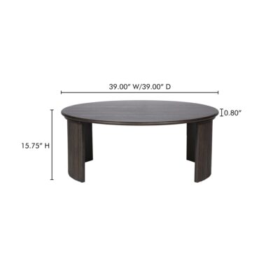 Penny Large Coffee Table Dark Brown QO-1012-20 QO 1012 20 70