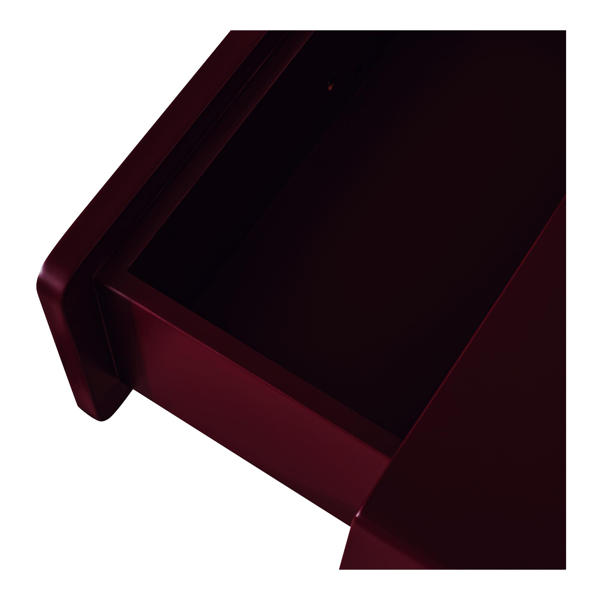 Jolene Nightstand Deep Red 6 Jolene Nightstand Deep Red - Image 6