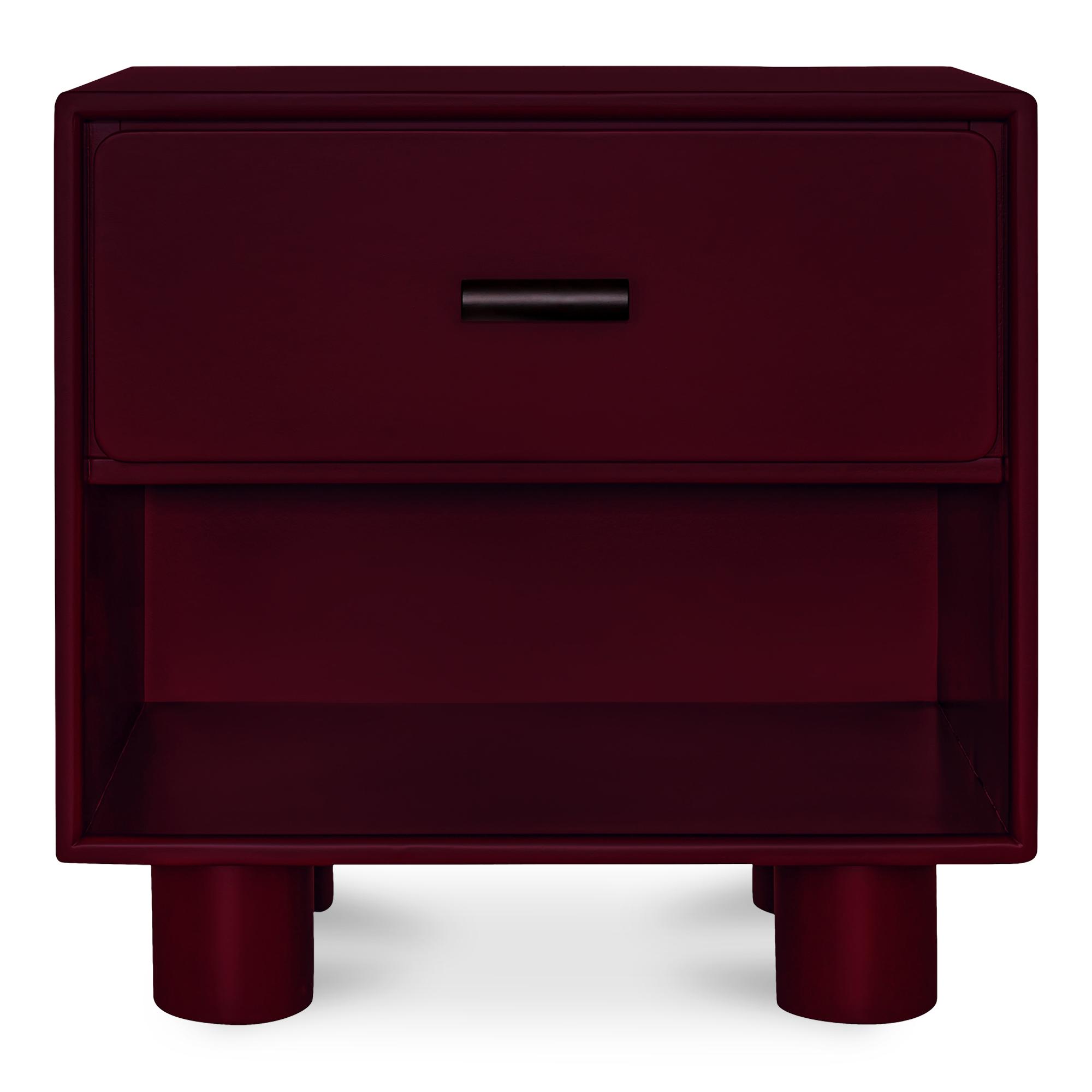 Jolene Nightstand Deep Red