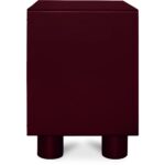 Jolene Nightstand Deep Red QO-1013-06 QO 1013 06 Jolene side left01 shadsilo