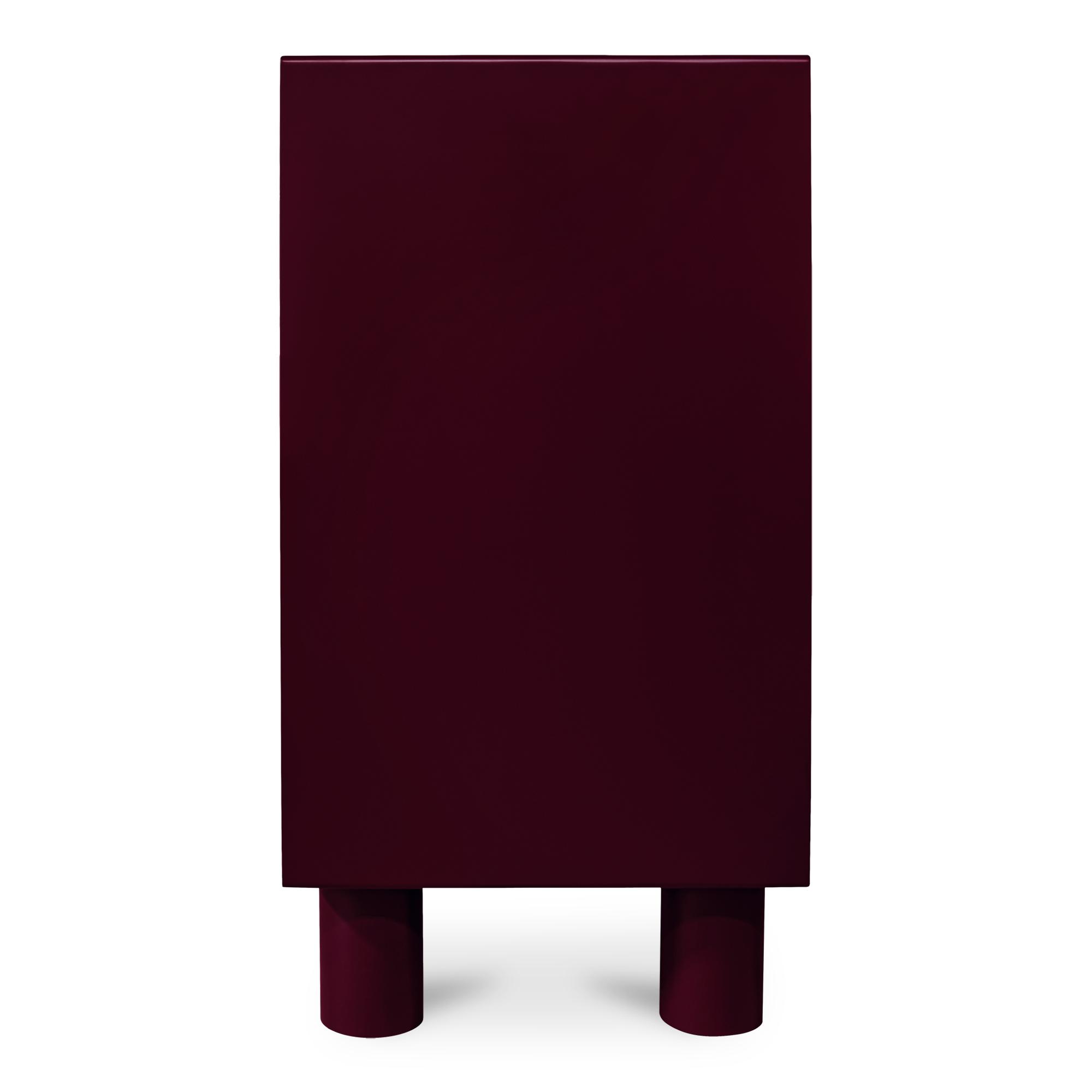 Jolene 6 Drawer Dresser Deep Red 3 Jolene 6 Drawer Dresser Deep Red - Image 3