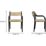 Kenny Dining Chair Black QO-1015-02 QO 1015 02 70