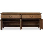 Caroline Sideboard Warm Brown QO-1016-03 QO 1016 03 Caroline front open shadsilo