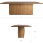 Winston Dining Table Rustic Oak 9 Winston Dining Table Rustic Oak QO-1019-24-0 QO 1019 24 0 70