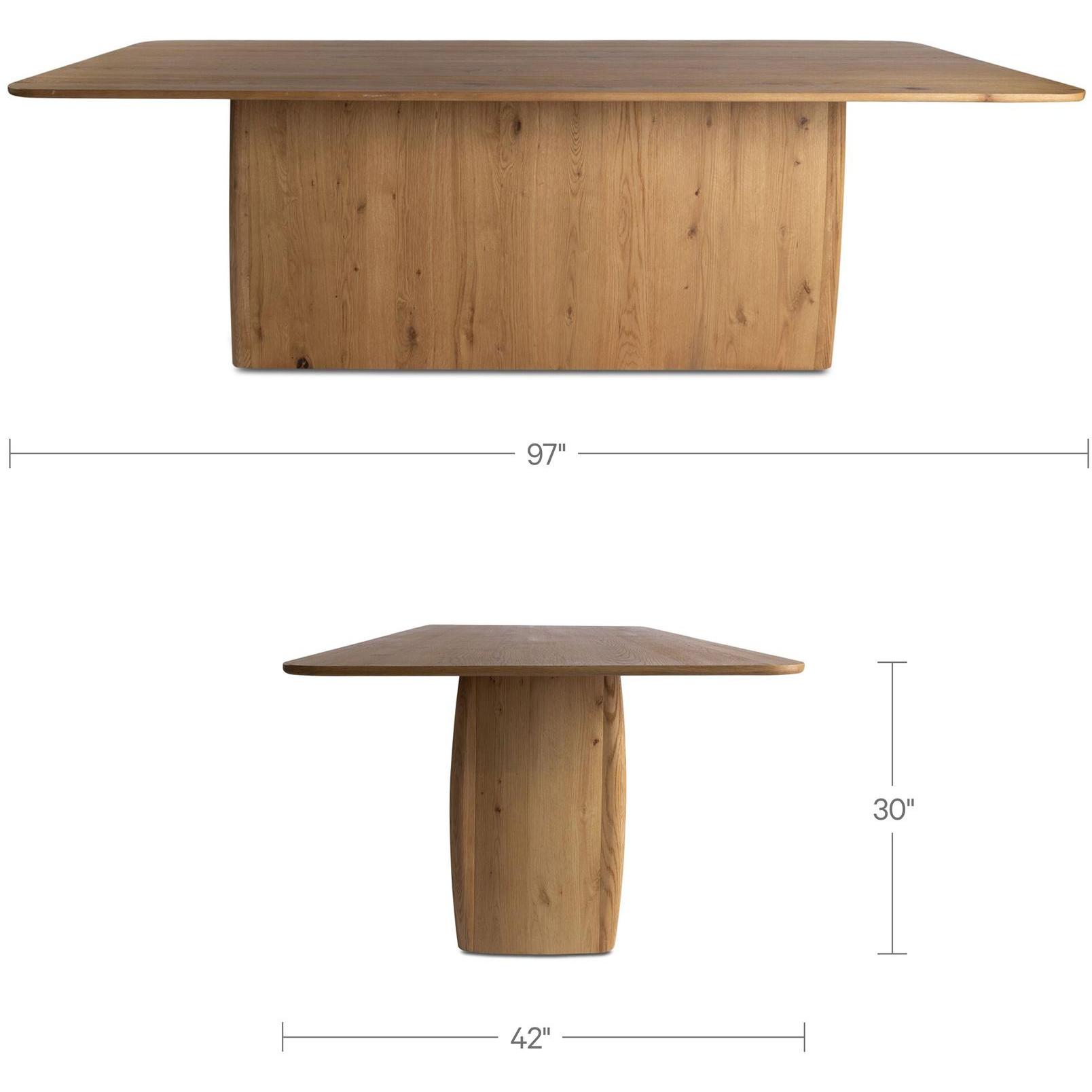 Winston Dining Table Rustic Oak 5 Winston Dining Table Rustic Oak - Image 5