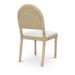 Claire Dining Chair Natural - Set of Two QO-1025-24 QO 1025 24 Claire diagL back shadsilo