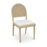 Claire Dining Chair Natural - Set of Two QO-1025-24 QO 1025 24 Claire diagR shadsilo