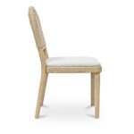 Claire Dining Chair Natural - Set of Two QO-1025-24 QO 1025 24 Claire side right shadsilo