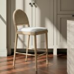 Claire Counter Stool Natural QO-1026-24 QO 1026 24 10