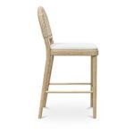 Claire Counter Stool Natural QO-1026-24 QO 1026 24 Claire side right shadsilo