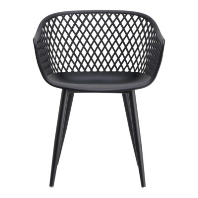 Piazza Outdoor Chair Black (Set of 2) QX-1001-02 QX 1001 02