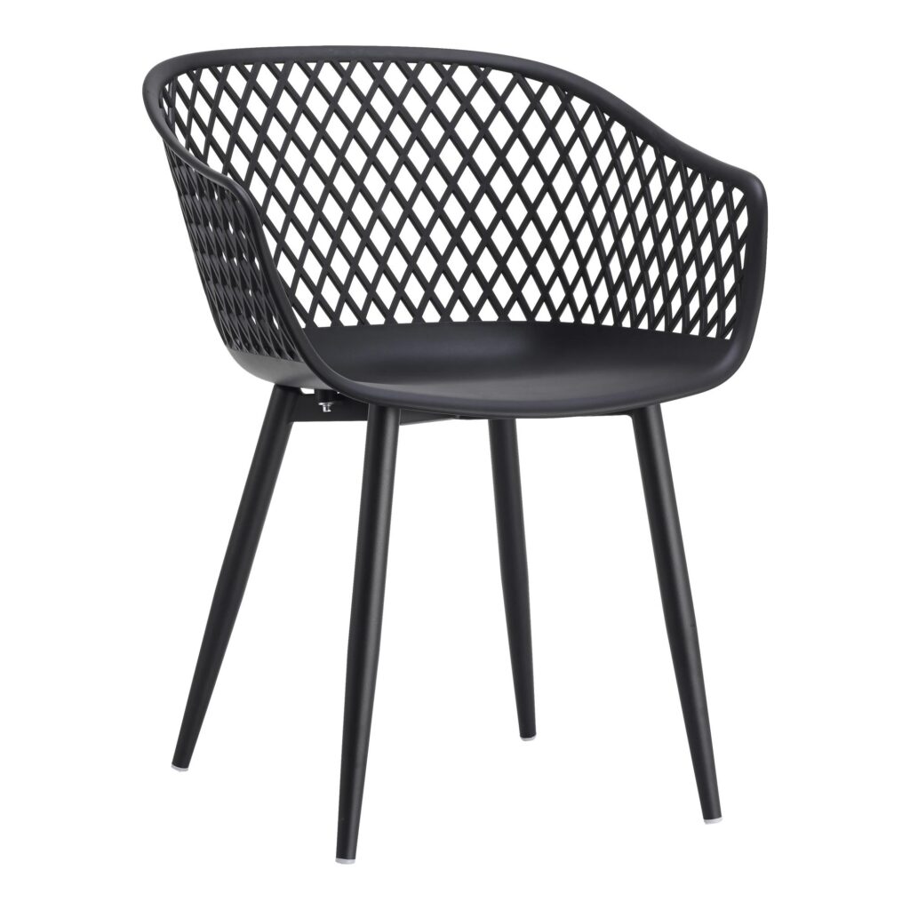 Piazza Outdoor Chair Black (Set of 2) - Image 5