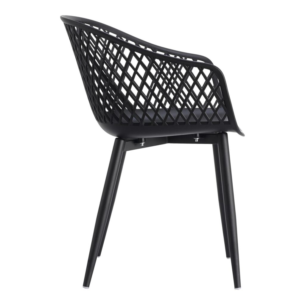 Piazza Outdoor Chair Black (Set of 2) - Image 6