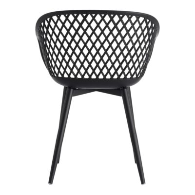 Piazza Outdoor Chair Black (Set of 2) QX-1001-02 QX 1001 02 03