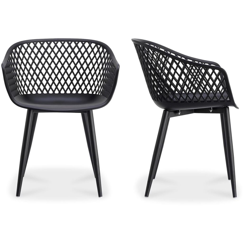 Piazza Outdoor Chair Black (Set of 2)