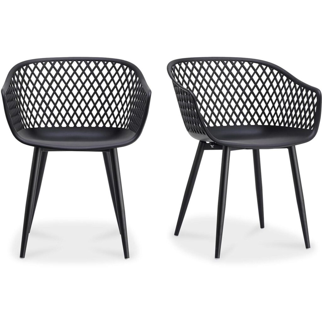 Piazza Outdoor Chair Black (Set of 2) - Image 2