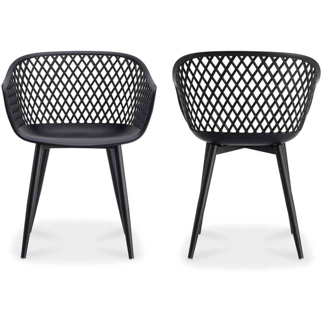 Piazza Outdoor Chair Black (Set of 2) - Image 3