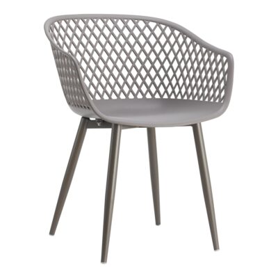 Piazza Outdoor Chair Grey (Set of 2) QX-1001-15 QX 1001 15 01