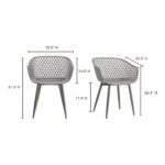 Piazza Outdoor Chair Grey (Set of 2) 17 Piazza Outdoor Chair Grey (Set of 2) QX-1001-15 QX 1001 15 70
