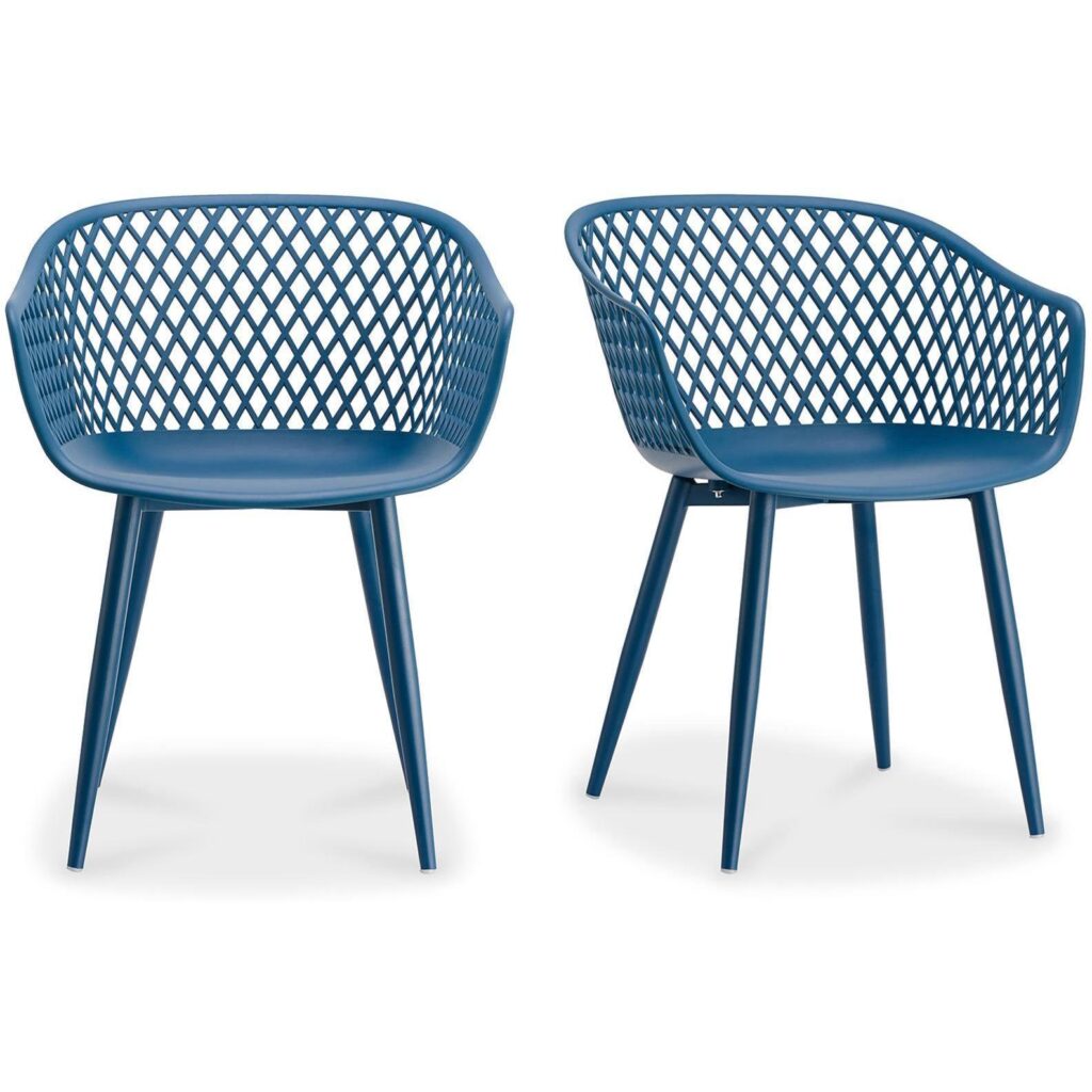 Piazza Outdoor Chair Blue (Set of 2) - Image 2