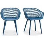 Piazza Outdoor Chair Blue (Set of 2) QX-1001-26 QX 1001 26 81