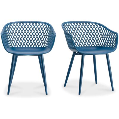 Piazza Outdoor Chair Blue (Set of 2) QX-1001-26 QX 1001 26 81