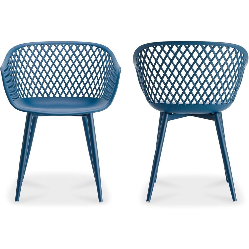 Piazza Outdoor Chair Blue (Set of 2) - Image 3