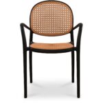 Soren Outdoor Dining Chair Black (Set of Two) QX-1003-02 QX 1003 02 Soren front shadsilo