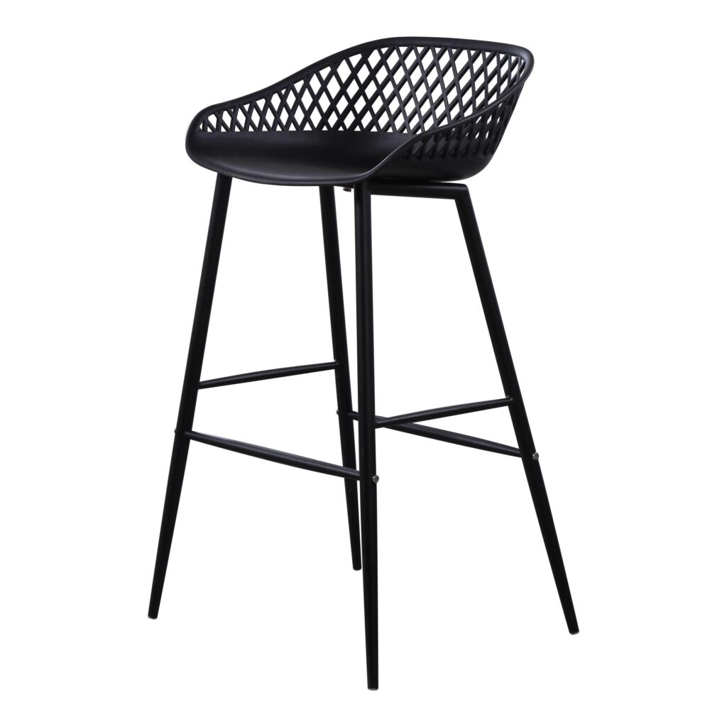 Piazza Outdoor Barstool Black (Set of 2) - Image 5