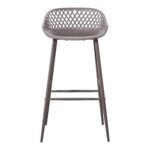 Piazza Outdoor Barstool Grey (Set of 2) 13 Piazza Outdoor Barstool Grey (Set of 2) QX-1004-15 QX 1004 15