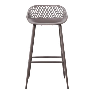 Piazza Outdoor Barstool Grey (Set of 2) QX-1004-15 QX 1004 15