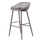 Piazza Outdoor Barstool Grey (Set of 2) 14 Piazza Outdoor Barstool Grey (Set of 2) QX-1004-15 QX 1004 15 01