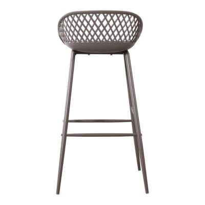 Piazza Outdoor Barstool Grey (Set of 2) QX-1004-15 QX 1004 15 04