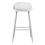 Piazza Outdoor Barstool White (Set of 2) 13 Piazza Outdoor Barstool White (Set of 2) QX-1004-18 QX 1004 18
